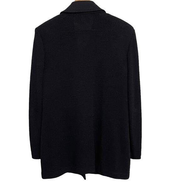 St. John By Marie Gray Santana Double Breast Blazer Pant Suit Set Black Size 10 - Picture 2 of 9